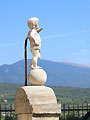 Vue sur le Mont Ventoux du village de Caromb