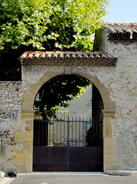 gate of village in violes