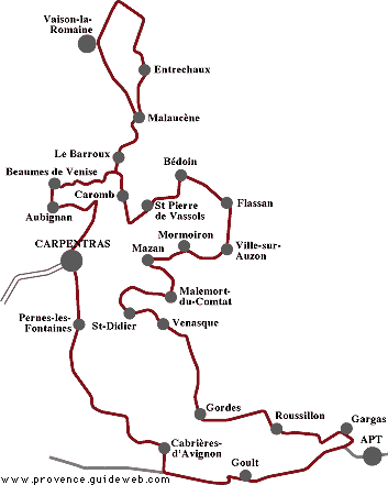 carte route des vins france
