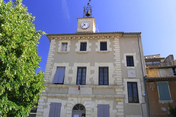 town hall of vaugines in the luberon