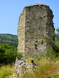 ruins of castel verclause